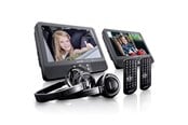Autoradios - Lenco DVP-939 - 2x9" Portable DVD player with USB SD integrated battery 2x headphones and 2x bracket - Black - DVP939