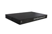 Switches - LevelOne GEP-2821 28-Port Gigabit PoE Switch 24 PoE Outputs 2 x Gigabit RJ45 2 x Gigabit SFP 802.3at/af PoE 390W - GEP-2821