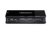 USB-Hubs - TRENDnet TK-U404 - hub - 8 ports USB-Hubs - 8 Anschlüsse - Schwarz - TK-U404