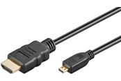 Display Kabel - Pro HDMI - Micro HDMI 2.0 - 1.5m - Schwarz - MHDMI20B-1.5