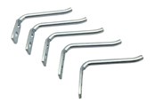 Werkzeugkisten & Aufbewahrungssysteme - Work>it Straight hooks for tool board - 5 pcs. - 58204