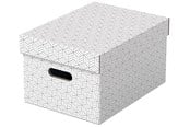 Archivierung und Aufbewahrung - Esselte  Home Aufbewahrungsboxen Mittel, 3 Stück Weiß - 628282