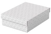 Archivierung und Aufbewahrung - Esselte  Home Aufbewahrungs- und Geschenkboxen Mittel, flach, 3 Stück Weiß - 628284
