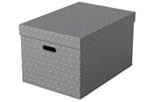 Archivierung und Aufbewahrung - Esselte  Home Aufbewahrungsboxen Groß, 3 Stück Grau - 628287