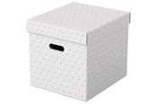 Archivierung und Aufbewahrung - Esselte  Home Aufbewahrungsboxen Cube Groß, 3 Stück Weiß - 628288