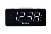 DAB, Netzwerk und Radiowecker - Lenco CR-18 - clock radio - FM - Weiß - CR-18 White