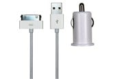 Handys - Adapter und Ladegeräte - Sinox 12V Car Charger w/30-pin 1.0A - 1m - White - SXI782