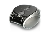 CD-Player - Lenco SCD-24 portable FM radio/CD player - Black/Silver - SCD-24 Black/Silver