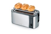 Toaster - SEVERIN Toaster AT 2590 - brushed stainless steel/black - AT 2590