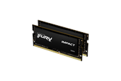 RAM - Kingston FURY Impact DDR4-3200 - 16GB - CL20 - Dual Channel (2 pcs) - Intel XMP - Schwarz - KF432S20IBK2/16