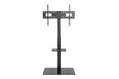 Wandhalterungen, AV-Halterungen & AV-Möbel - Alterzone Slim 7g TV stand with glass base for 37"-70" TVs Black - Max 40 kg - recommended for - ALZTVSLIMGL37-70-T
