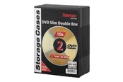 Speicherzubehör - Hama DVD-ROM Slim Double Box - storage DVD slim jewel case - 51184