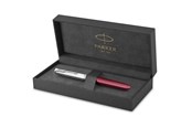 Utensilien zum Schreiben und Zeichnen - Parker 51 Füller | Burgunderroter Schaft mit Chromfarbenen Zierteilen | Füllfederhalter mit feiner Feder und Schwarzer Tintenpatrone | Geschenkbox - 2123496