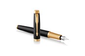 Utensilien zum Schreiben und Zeichnen - Parker IM Füller | Premium Black | Füllfederhalter mit feiner Feder | blaue Tinte | Geschenkbox - 1931646