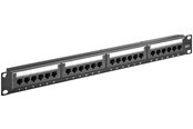 Netzwerk - Kabel - Pro CAT 6 19 inch (48.3 cm) Patch Panel 24 Port blac - 4040849938665