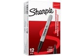 Utensilien zum Schreiben und Zeichnen - Sharpie Permanent Marker | Marker Stifte mit feiner Spitze | schwarz | 12 Stück Market Set - S0810930