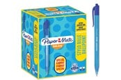 Utensilien zum Schreiben und Zeichnen - Paper Mate InkJoy 100RT Retractable Kugelschreiber | mittlere Spitze (1,0 mm) | Blau | 100 Stück - S0977440