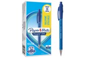 Utensilien zum Schreiben und Zeichnen - Paper Mate Flexgrip Ultra-Druckkugelschreiber | mittlere Spitze (1,0 mm) | blau | 12er-Box - S0190433