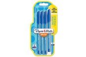 Utensilien zum Schreiben und Zeichnen - Paper Mate InkJoy 100ST Kugelschreiber | mittlere Spitze (1,0 mm) | Blau | 4 Stück - 1956711