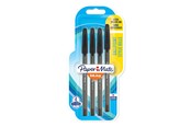 Utensilien zum Schreiben und Zeichnen - Paper Mate InkJoy 100RT Retractable Kugelschreiber | mittlere Spitze (1,0 mm) | Schwarz | 4 Stück - 1956714