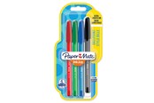 Utensilien zum Schreiben und Zeichnen - Paper Mate InkJoy 100ST Kugelschreiber | mittlere Spitze (1,0 mm) | rot, grün, blau und schwarz | 5 Stück - 1956718