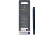 Utensilien zum Schreiben und Zeichnen - Parker Tintenpatronen für Füller | lange Patronen | blaue QUINK Tinte | 5 Stück (Blister-Packung) - 1950403