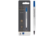 Utensilien zum Schreiben und Zeichnen - Parker Ersatzminen für Tintenroller | feine Spitze | blaue QUINK Tinte | 1 Stück - S0881210