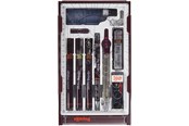 Utensilien zum Schreiben und Zeichnen - Rotring rOtring Isograph Fineliner Master Set | mit Zirkel | 0,1 mm/ 0,3 mm/ 0,5 mm | 3 Stück - S0699420