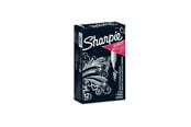 Utensilien zum Schreiben und Zeichnen - Sharpie Metallic-Permanentmarker, feine Spitze, Silber, 12er-Box - 1891063