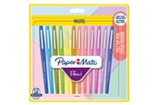 Utensilien zum Schreiben und Zeichnen - Paper Mate Flair Filzstifte | mittlere Spitze (0,7 mm) | gemischte Pastellfarben | 12 Stück - 2137277