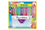 Utensilien zum Schreiben und Zeichnen - Paper Mate Flair Filzstifte | Fette Spitze (1,2 mm) | Verschiedene Farben | 12 Stück - 2138474