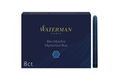 Utensilien zum Schreiben und Zeichnen - Waterman Füller-Tintenpatronen | Extra lang | Mysterious Blue | 8 Stück - S0110910