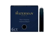Utensilien zum Schreiben und Zeichnen - Waterman Füller-Tintenpatronen | International Standardgröße | Intense Black | 6 Stück - S0110940