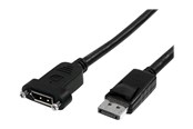 Display Kabel - StarTech.com 3 ft / 91 cm 20 pin DP DisplayPort Extension Panel Mount Cable - DisplayPort to DisplayPort - Male to Female (DPPNLFM3PW) - DisplayPort cable - 91 cm - DPPNLFM3PW