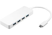 USB-Hubs - Pro 4x USB-C multiport adapter white - simultaneous USB-Hubs - USB 3.0 - 4 - Weiß - 66274