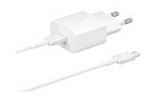 Handys - Adapter und Ladegeräte - Samsung 15W USB-C Power Adapter (Incl. cable) - White - EP-T1510XWEGEU