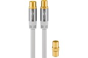 Antennenkabel - Pro TV antenna cable (135 dB) 4x shielded 5 m white - 4040849703195