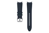 Handys - Anderes Zubehör - Samsung Watch Strap Hybrid Leather Band 20mm M/L - Navy - ET-SHR89LNEGEU