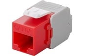 Netzwerkzubehör - Pro Keystone module RJ45 CAT 6A UTP red - 4040849906893