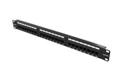 Netzwerkzubehör - Deltaco 19" patch panel 24xRJ45 Cat6a UTP 10Gb - PAN-124