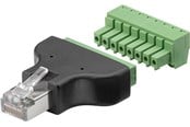 Netzwerk - Kabel - Pro Terminal Block 8-pin > RJ45 male (8P8C) - Schwarz - 4040849767364