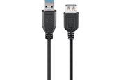 USB Kabel - Pro USB-A <-> USB-A - 1.8m - Schwarz - 4040849439988