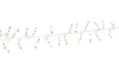 Lampen - Goobay Silver Wire String Light ''Snowflakes'' with 10 LEDs - 4040849579486