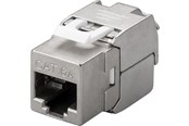 Netzwerk - Kabel - Pro Keystone module RJ45 CAT 6A STP 500 MHz slim-line - Silber - 4040849908644