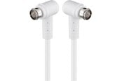 Antennenkabel - Pro Angled SAT antenna cable (80 dB) 2x shielded 3.5m - 4040849673436