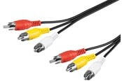 Audio Kabel - Pro Composite audio/video connector cable 3x RCA - 4040849503825