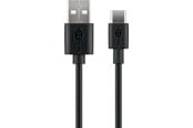 USB Kabel - Pro USB-A <-> USB-C - 0.1m - USB 2.0 - Schwarz - PUSB2.0-AC-BLK-0.1M