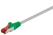 Netzwerk - Kabel - Pro CAT 6 Crossover-patch cable S/FTP (PiMF) grey green - Grün - 1m - 4040849684562