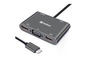 Dockingstationen - Sandberg USB-C MultiPort Docking Station - 136-35