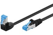 Netzwerk - Kabel - Pro LAN CAT 6A U/UTP 90° - Schwarz - 3m - 4040849515590